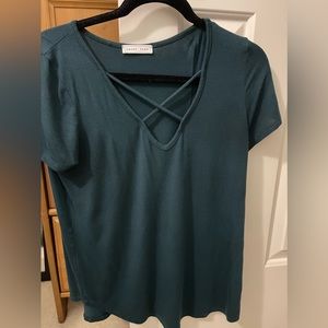 Dark teal top